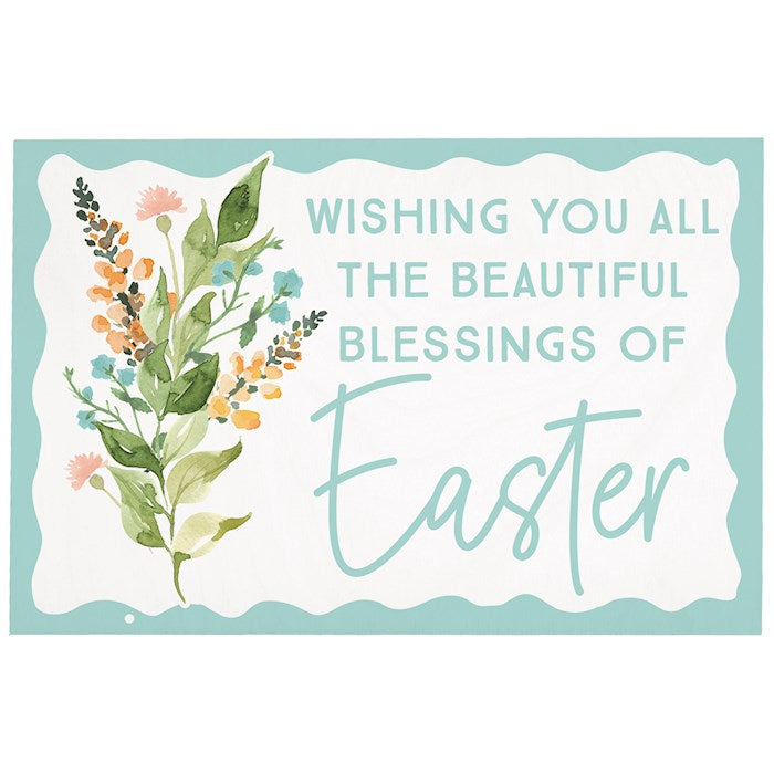 Wooden Postcard-Blessings Of Easter (4" X 6")