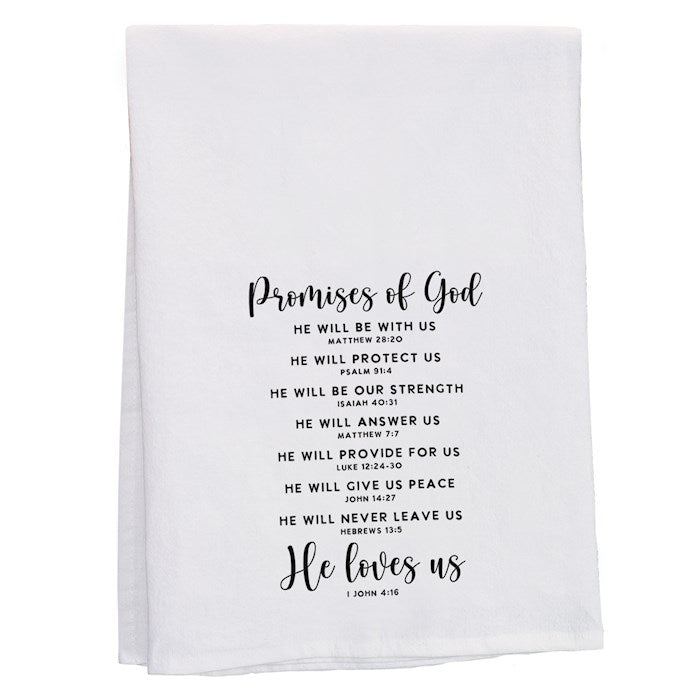Tea Towel-Promises Of God (29" X 29")