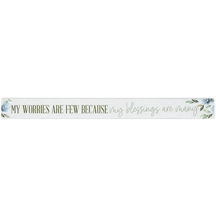 Talking Stick-Worries Few Blessings (16" X 1.5")
