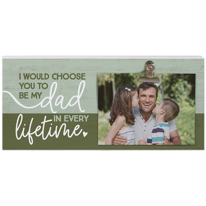 Picture Clip-Dad Lifetime (12" X 5.5")