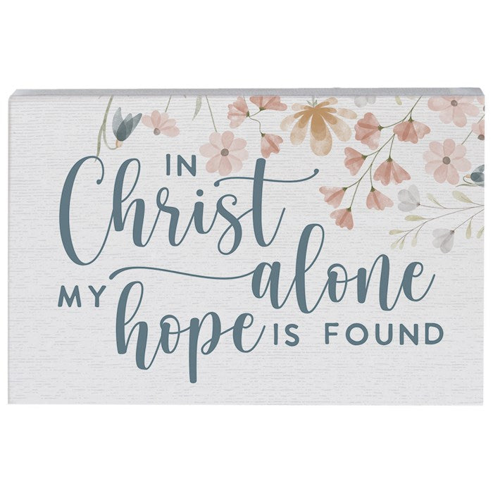 Small Talk Rectangle-Christ Alone Flowers (3.5" X 5.25")