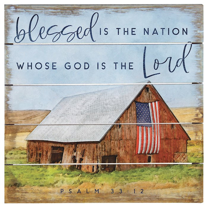 Perfect Pallet Petite-Blessed Is The Nation (8" X 8")