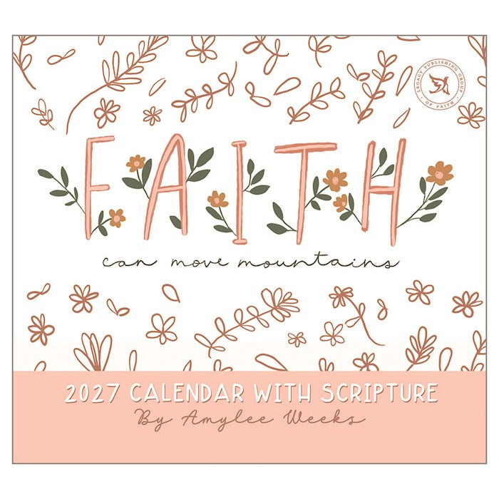 2027 Wall Calendar-Faith Can Move Mountains ( 12" x 13.375")