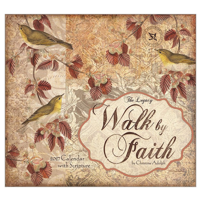 2027 Mini Wall Calendar-Walk By Faith (6" x 6.75")
