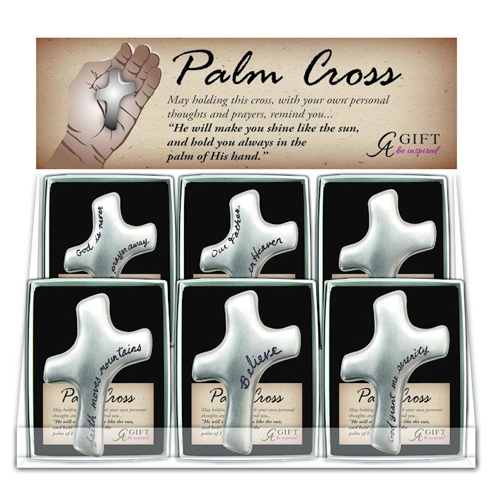 Palm Cross-Personal Filled Display (12 Asst.)
