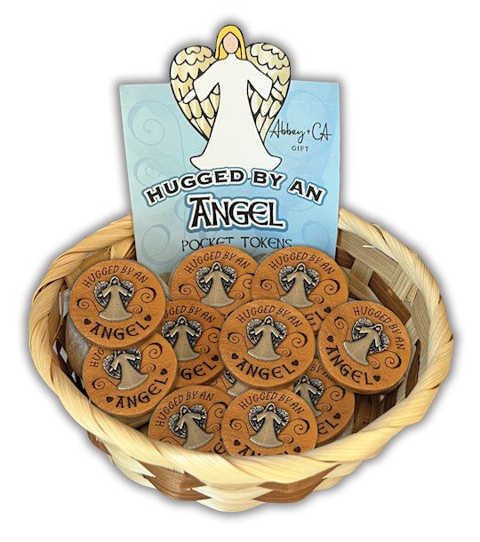 Pocket Token-Hugged By An Angel Filled Display (36 Asst.)