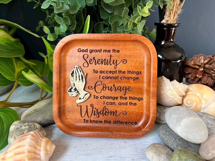 Trinket DishSerenity-Cedar (4" Sq.)