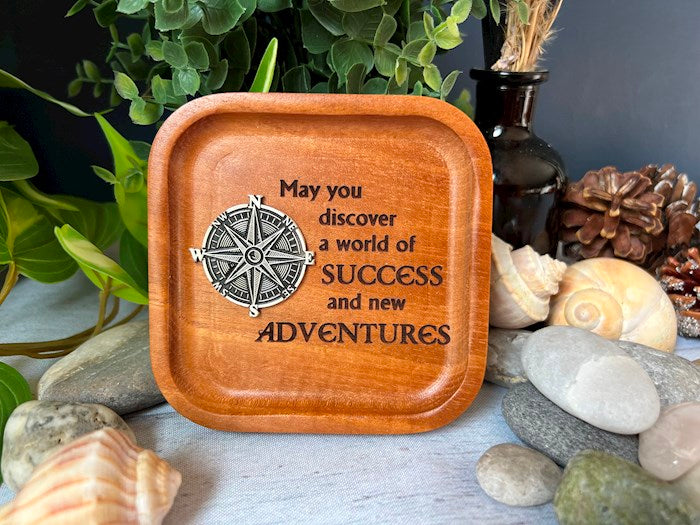 Trinket DishGraduation-Cedar (4" Sq.)