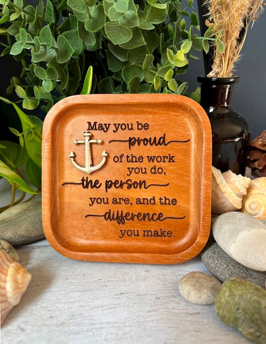 Trinket DishMay You Be Proud-Cedar (4" Sq.)