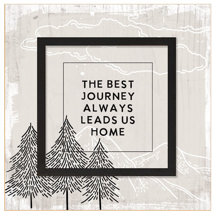 Plaque-Layered Grace-The Best Journey (6" x 6")