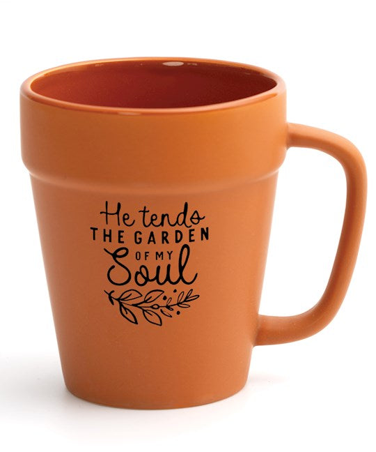 Mug-Designer Planter-He Tends The Garden (14 Oz)