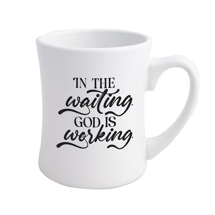 Mug-Designer Coffeehouse-In The Waiting God Is (19 Oz)