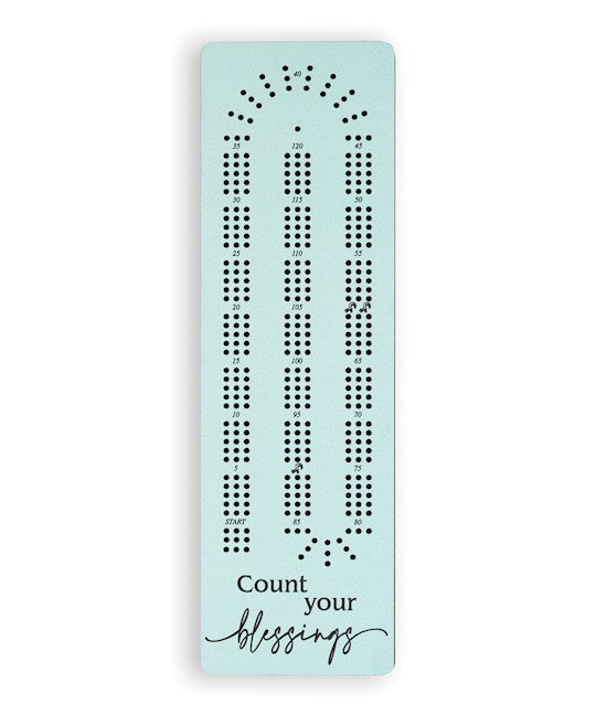 Cribbage Board-Count Your Blessings (4" x 13")