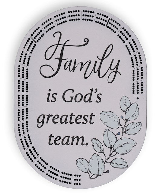 Cribbage Board-Family Is God&