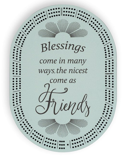 Cribbage Board-Blessings Come In Many (8" x 11")