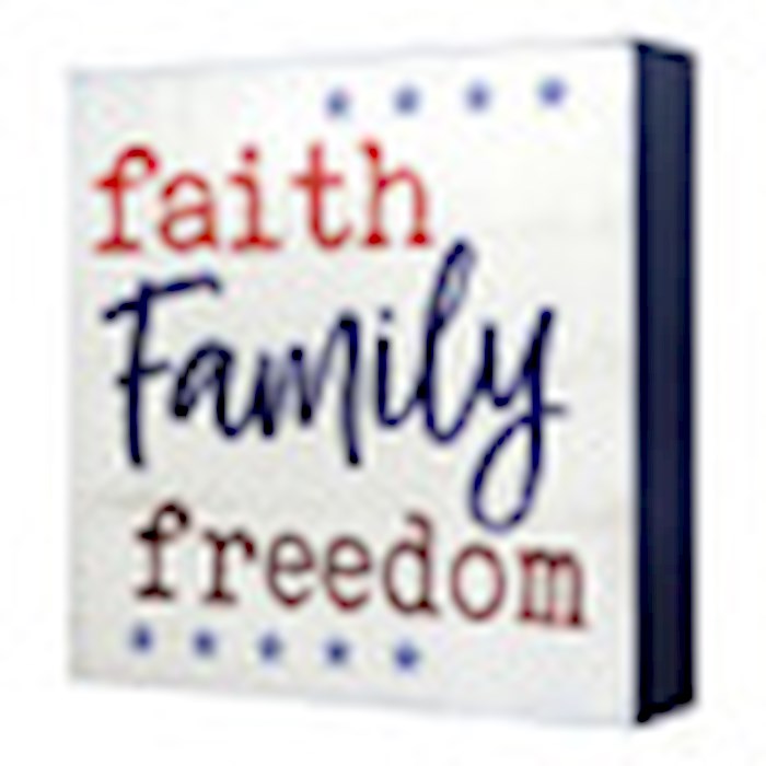 Word Block-America (5" Sq.)