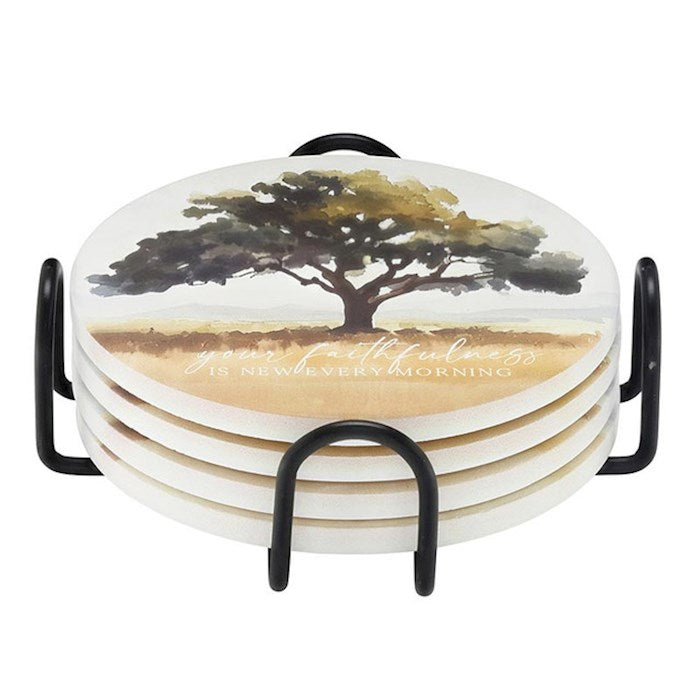 Coaster Set-Tree Of Life (Pack Of 4)