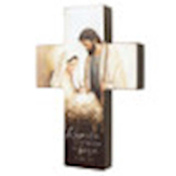 Table Cross-Rejoice: A Savior Is Born (8" H)