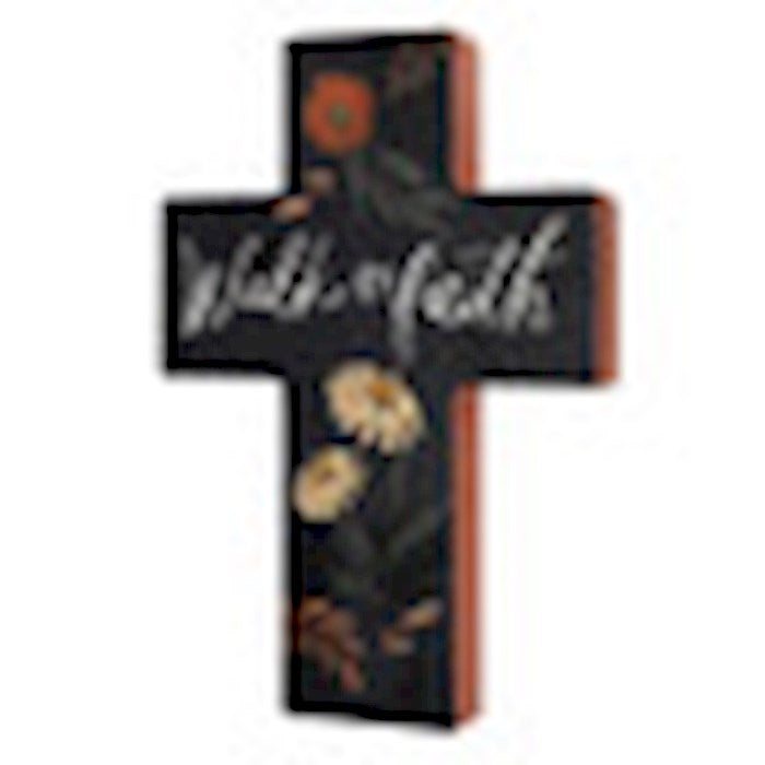 Wall Cross-Walk By Faith (8" H)