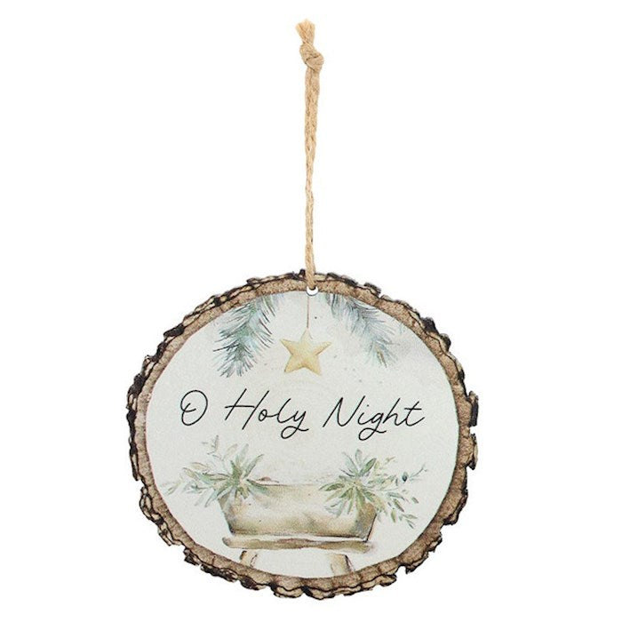 Ornament-O Holy Night/Barky (3.75" x 3.5")