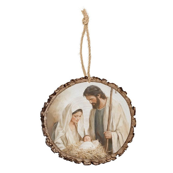Ornament-Holy Family/Barky (3.75" x 3.5")
