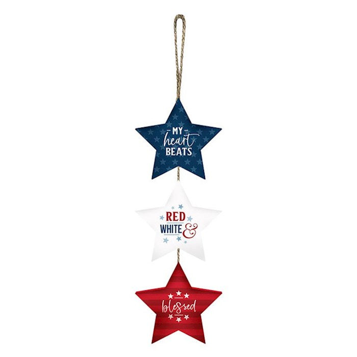 Ornament-America/Hanging Stars (5" x 19")