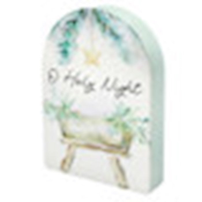 Shape Sign-O Holy Night/Manger (7.25" x 5.25")