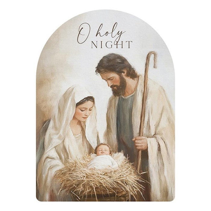 Shape Sign-O Holy Night/Mary &amp; Joseph (7.25" x 5.25")