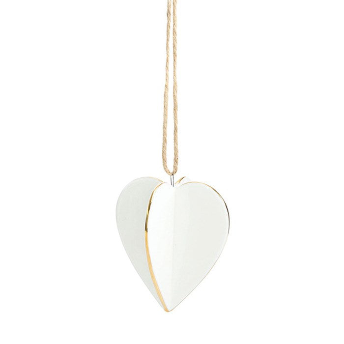 Ornament-Ceramic Heart Ornament (3" x 3")