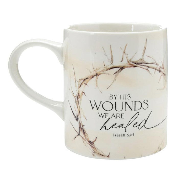 Mug-By His Wounds We Are Healed  (17 Oz)