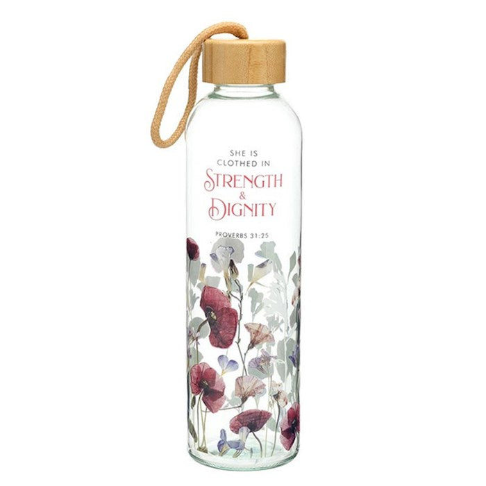 Glass Bottle-Strength &amp; Dignity Tumbler (24 oz)