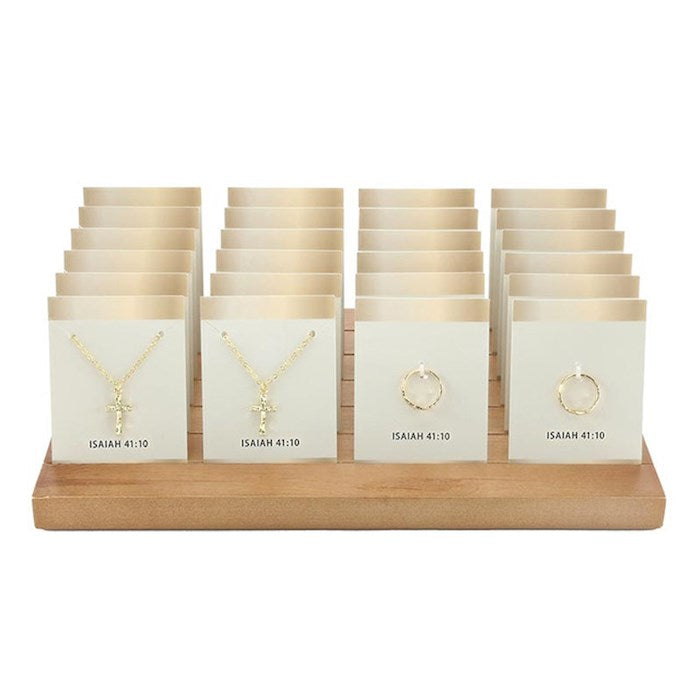 Display-Necklace &amp; Ring-Fear Not Necklace &amp; Ring Assortment (Pack Of 24)