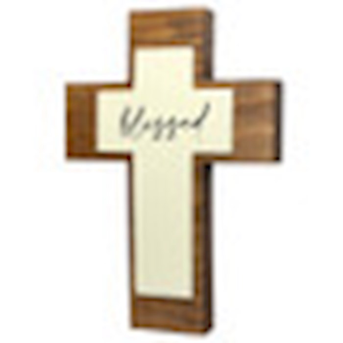 Wall Cross-Blessed Pop Out (6"H)