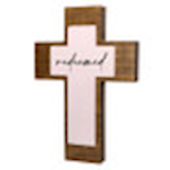 Wall Cross-Redeemed Pop Out (6"H)