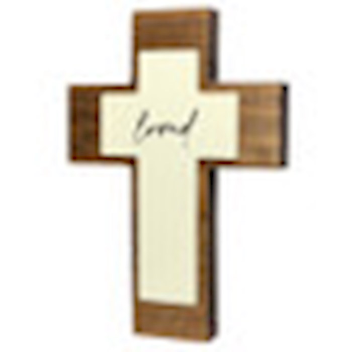 Wall Cross-Loved Pop Out (6"H)