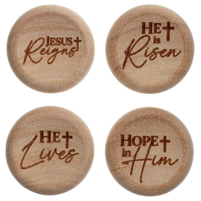 Display-Handheld Stones-Faith Inspired Messages Assortment (Tub Of 24)
