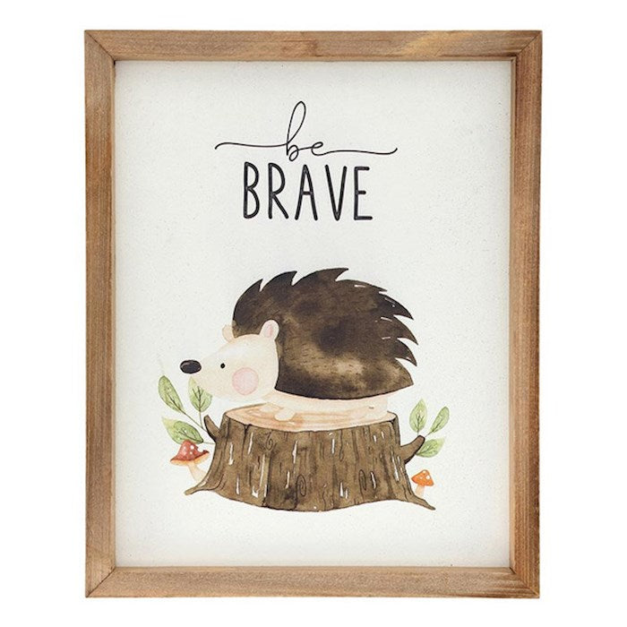 Framed Art-Be Brave (8" x 10")