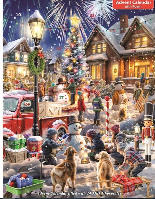 Chocolate Advent Calendar-Snowman Contest (10 x 13.75)