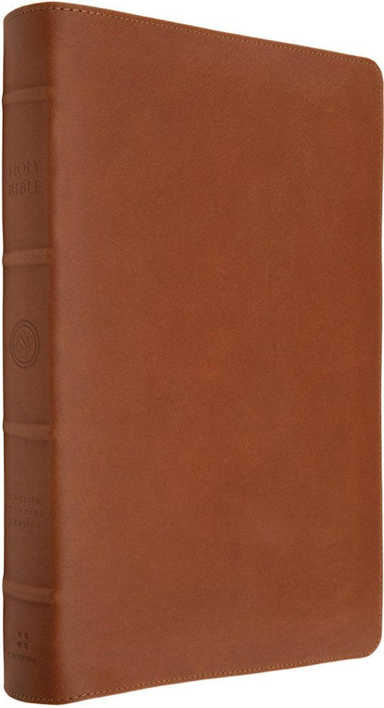 ESV Heirloom Bible Gloria Dei: Single Column Edition-British Tan Cowhide