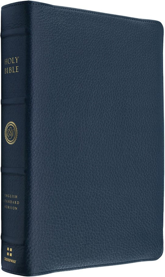 ESV Heirloom Bible Veritas: Single Column Edition-Meridian Blue Calfskin