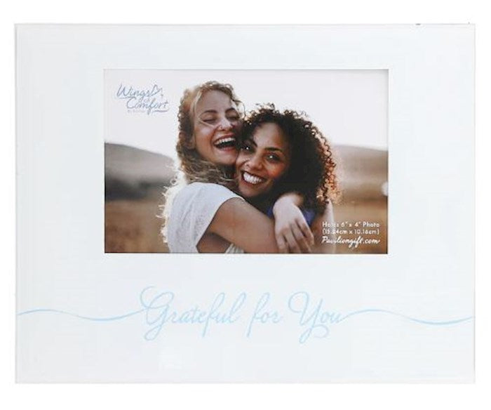Frame-Wings of Comfort-Grateful (Holds 4 x 6 Photo) (7.25 x 9.25)