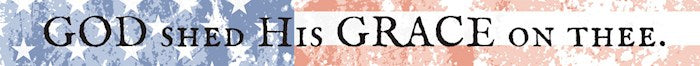 Message Stick-God Shed His Grace On Thee (1" x 16") (*EXCLUSIVE)