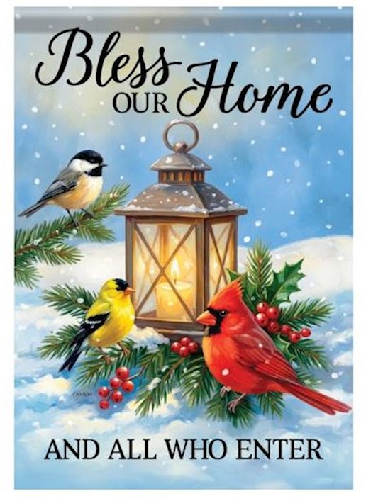 Flag-Garden-Durasoft-Bless Our Home (12.5" x 18")