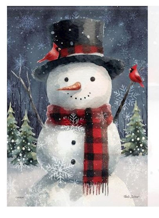 Flag-Garden-Durasoft-Woodland Snowman (12.5" x 18")