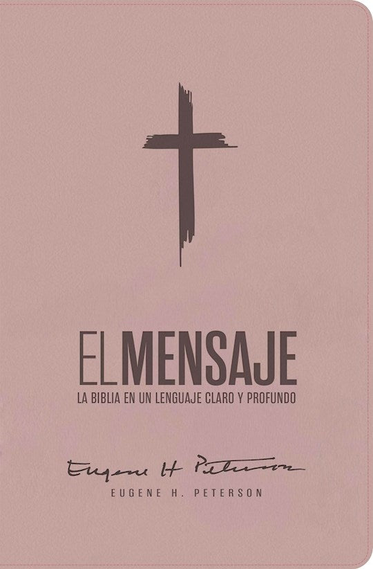 Biblia El Mensaje (The Message Bible)-Soft Pink Imitation Leather