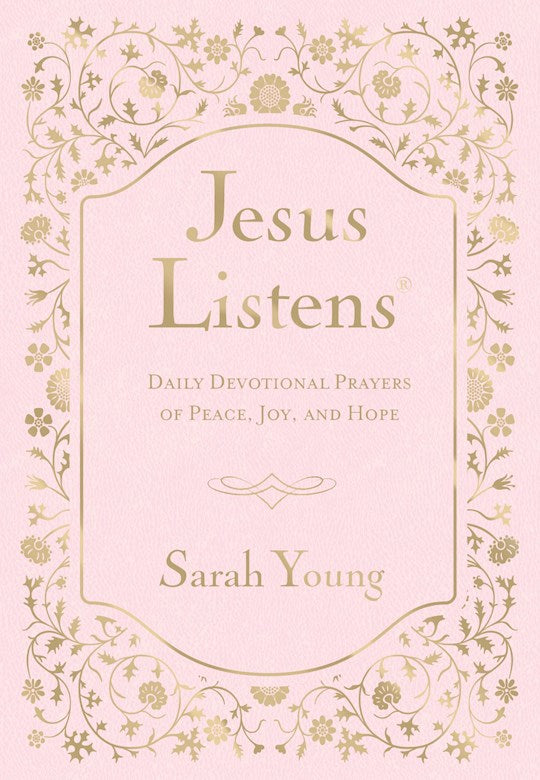 Jesus Listens with Scripture References-Pink Leathersoft
