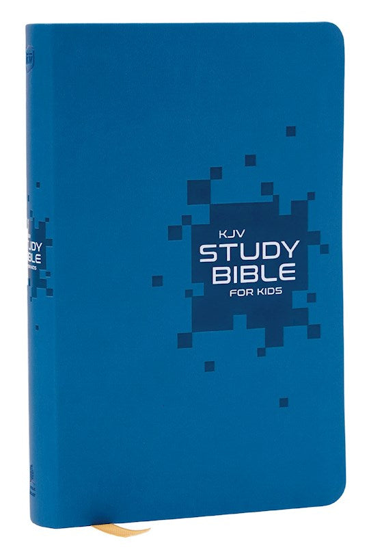 KJV Study Bible For Kids (RL)-Blue Leathersoft