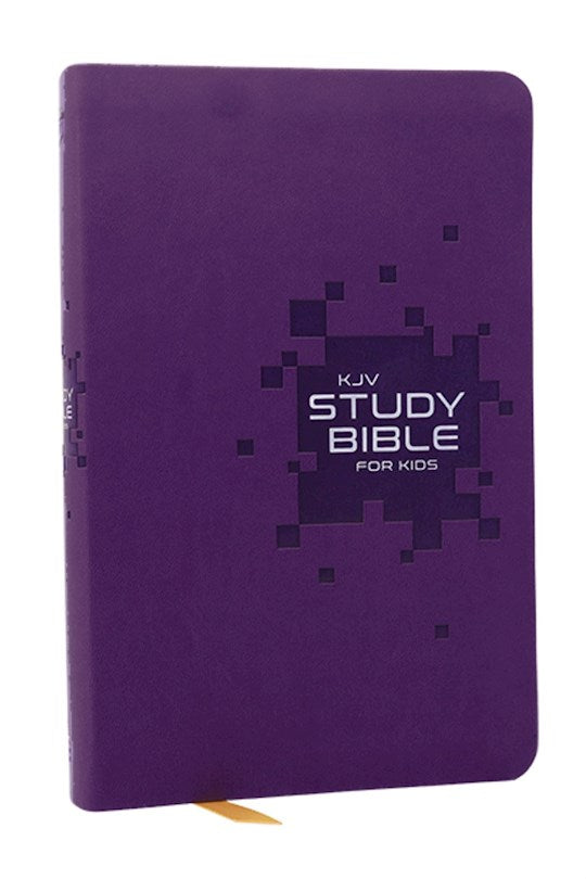 KJV Study Bible For Kids (RL)-Purple Leathersoft