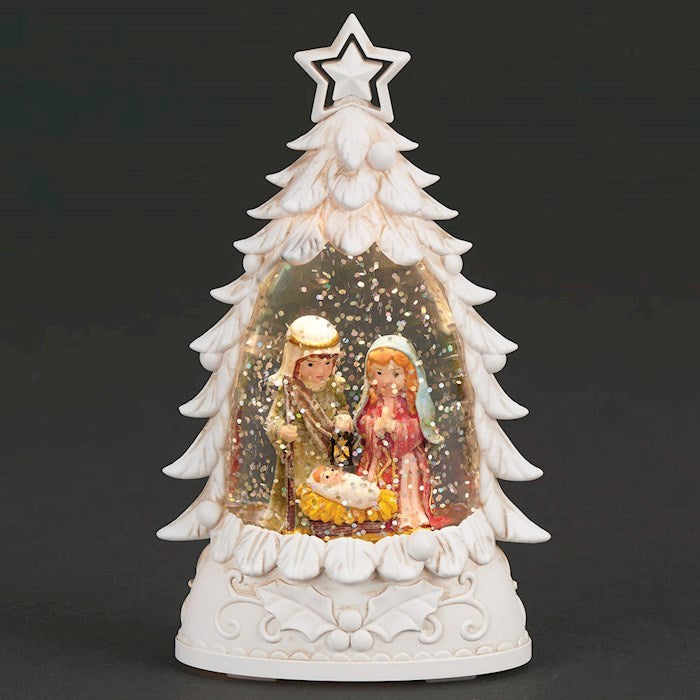 Shimmering Merry Lites-Lighted Holy Family (6" H)