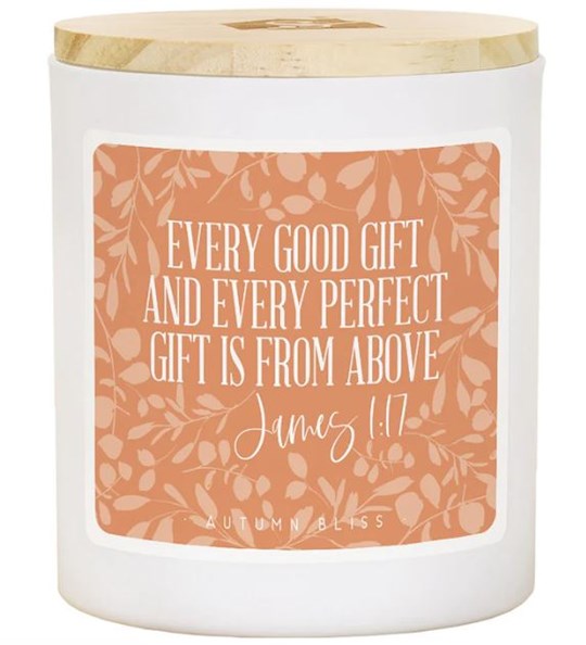 Candle-Every Good Gift/Gift From Above (James 1:17)-Autumn Bliss (11 oz-2 Wick)
